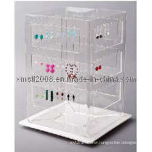 Clear Acrylic Earring Display Rack Store Display Exhibition Stand with CE (GDS-AR06)